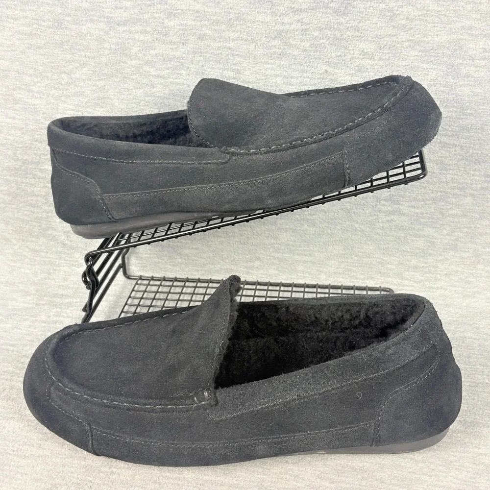 Samuel Hubbard Hubbard Dreams Slipper Loafers Mens 12 Black Suede Wool Lined